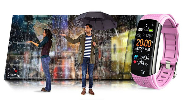 Smartband Giewont GW200-4 + Dodatkowy pasek różowy