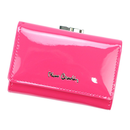 Portfel damski skórzany PIERRE CARDIN 07 SHINY 117 Beżowy