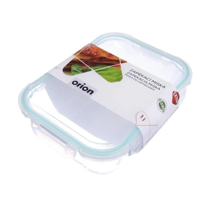 Pojemnik na żywność szklany hermetyczny 20x15 cm