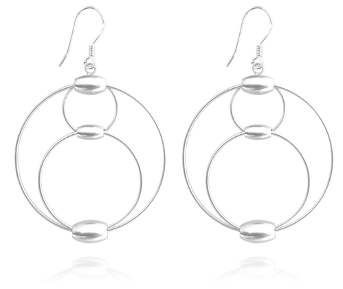 MINET Kolczyki srebrne