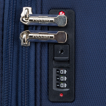 Średnia walizka PUCCINI PERUGIA EM50950B 7 Niebieska