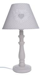 Lampa drewn.beż w kropki