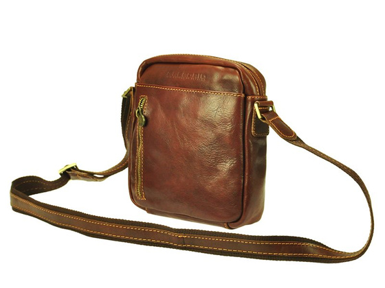 Damska saszetka ze skóry naturalnej Gregorio 885 camel-1