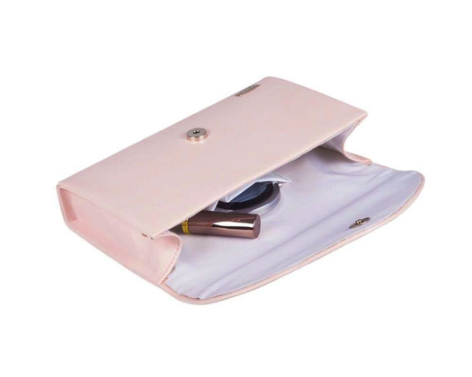 Kopertówka damska z łańcuszkiem KEMER SOLIER F21 Pudrowy Róż - min. zamówienie 20 / 50 / 100 szt.