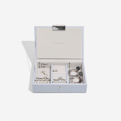 Szkatułka na biżuterię Stackers mini lawendowa z pokrywką