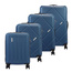 Zestaw z czterech walizek W3015 18/20/24/28 niebieski KEMER