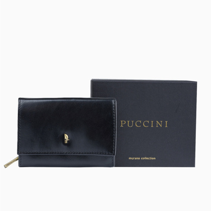 Portfel damski skórzany PUCCINI MURANO MU1600 1 Czarny