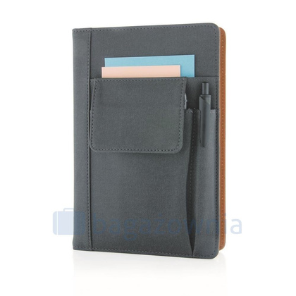 Notatnik A5 z kieszenią na telefon Czarny