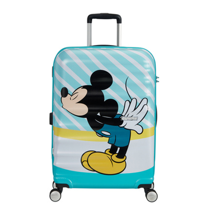 Średnia walizka AMERICAN TOURISTER BLUE KISS MICKEY 85670 Niebieska