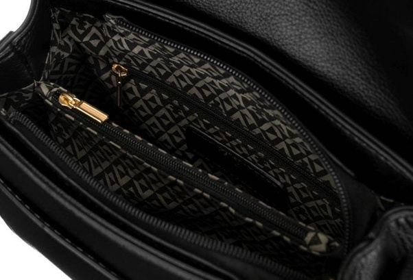 Niewielka listonoszka damska z klapką w ażurowe gwiazdki — LuluCastagnette