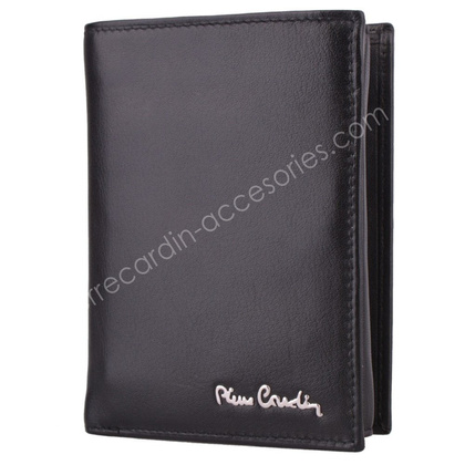 Portfel męski skórzany PIERRE CARDIN TILAK09 330 Czarny