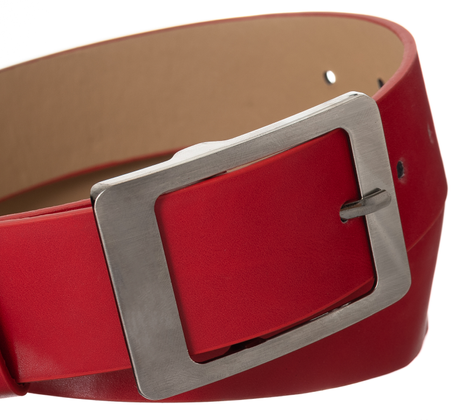 Cavaldi klasyczny pasek damski skorzany czerwony