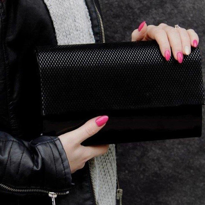 Torebka wizytowa damska KEMER SOLIER F13B Szara - min. zamówienie 20 / 50 / 100 szt.