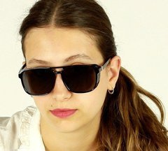 Stylowe okulary przeciwsłoneczne MAZZINI AVIATOR LOOK  czarny - min. zamówienie 20 / 50 / 100 szt.