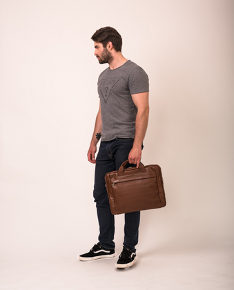 Teczka na laptop McKlein Bridgeport 17" Brązowa