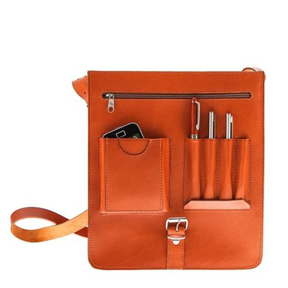 Raportówka 2-komorowa KEMER VOOC Vintage P37 Brązowa