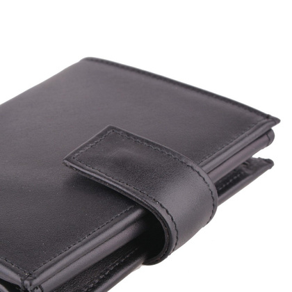 Portfel męski skórzany KEMER P4JL Czarny