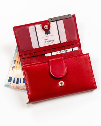 Portfel damski skórzany RD-21-GCL-4 RED