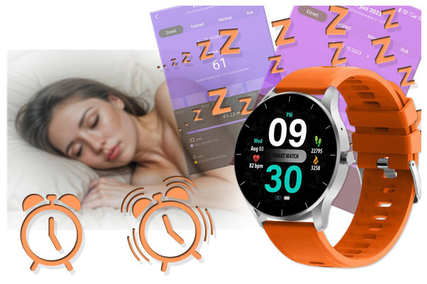 SMARTWATCH UNISEX GRAVITY GT2-8 - ROZMOWY BLUETOOTH, WŁASNE TARCZE (sg019h)