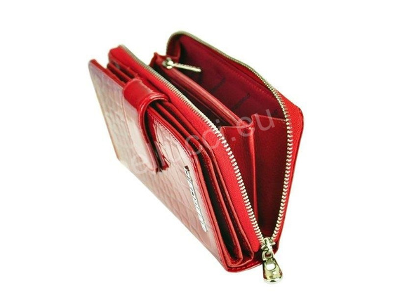 Portfel damski skórzany PELLUCCI BC-116 Czerwony