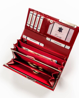 Portfel damski skórzany RD-23-GCL-4 RED