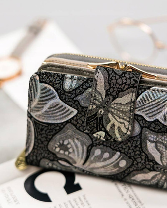 Skórzany portfel damski z systemem RFID