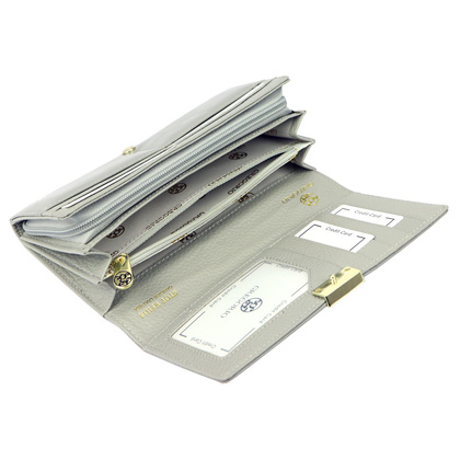 Portfel damski skórzany PELLUCCI GS-106 popiel