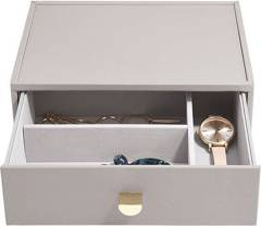 Szkatułka na biżuterię Stackers classic taupe z szufladą