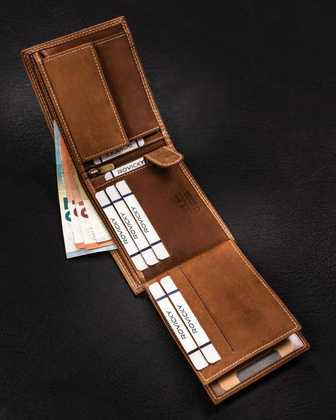 Portfel skórzany męski N992-CHM