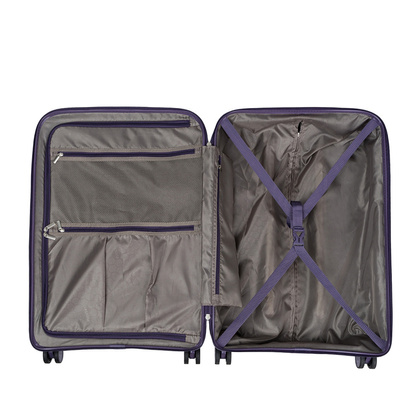 Średnia walizka PUCCINI MYKONOS PP021B 7D Fioletowa