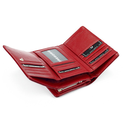 Portfel damski skórzany PELLUCCI PT-108 Czerwony