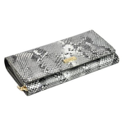 Portfel damski skórzany PELLUCCI SNR-106 RFID Popiel