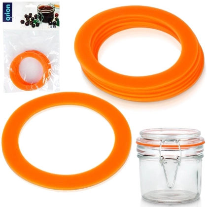 Uszczelka silikonowa do słoików z klipsem 8,1 cm 6 szt. ORION