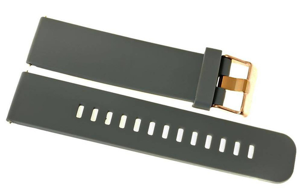 Pasek silikonowy SZARY-RÓŻOWE ZŁOTO U15-22-1