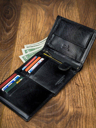 Rewelacyjny Męski Portfel Rovicky Skóra Naturalna