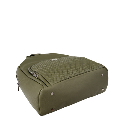 Damski plecak skórzany Canaletto z tłoczeniem plecionki – elegancja i funkcjonalność na co dzień P420s46t6