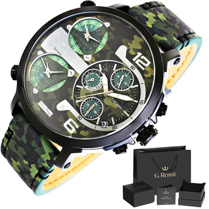 Zegarek Męski G.Rossi Triple Time E11706A2-8H1