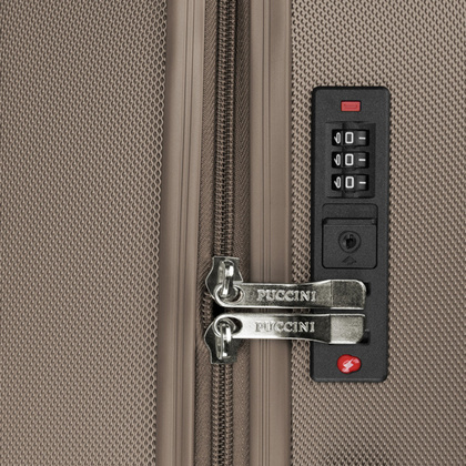 Średnia walizka PUCCINI SAN DIEGO ABS025B 6C Szampańska