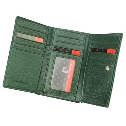 Średniej wielkości skórzany portfel Pierre Cardin