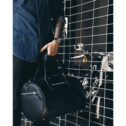 Torba podróżna skórzana KEMER SOLIER Brandon SL19 Czarna - min. zamówienie 20 / 50 / 100 szt.