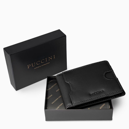 Portfel męski skórzany PUCCINI VULCANO VC92524 1 Czarny