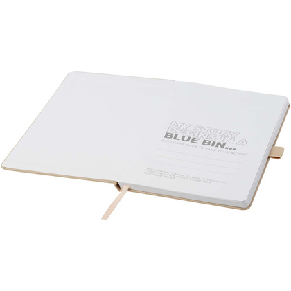 Notatnik w formacie A5 z papieru z recyklingu z okładką z plastiku z recyklingu Honua