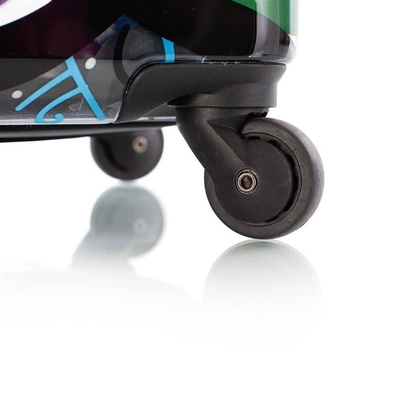 Heys Britto Butterfly twarda mała transparentna walizka kabinowa na kółkach