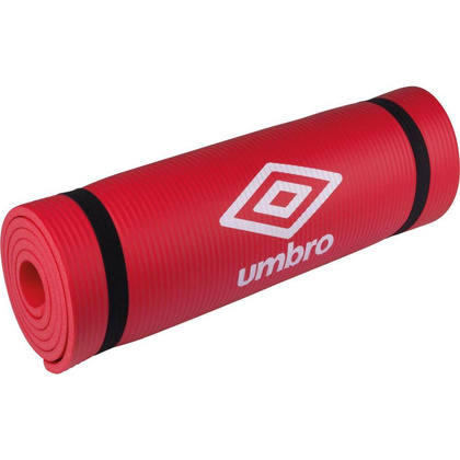 MATA FITNESS NBR ANTYPOŚLIZGOWA 190x58x1CM CZERWONA UMBRO
