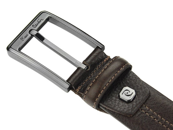 Pasek skórzany męski PIERRE CARDIN AUT 8004 GF Niebieski