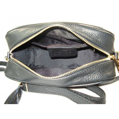 Frędzelki duża skórzana listonoszka Vera Pelle Bordowa  VP99R2