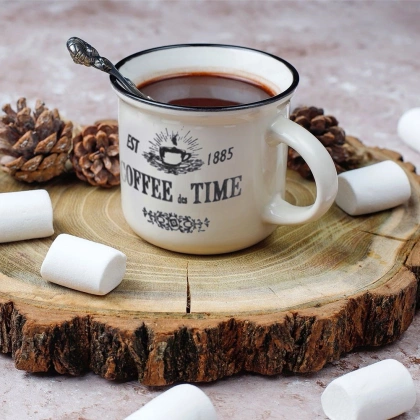 Kubek z uchem ceramiczny do kawy zestaw komplet kubków na prezent 160 ml 3 sztuki