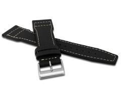 LAVVU Zwężany czarny pasek CUT z luksusowej skóry Top Grain - 20