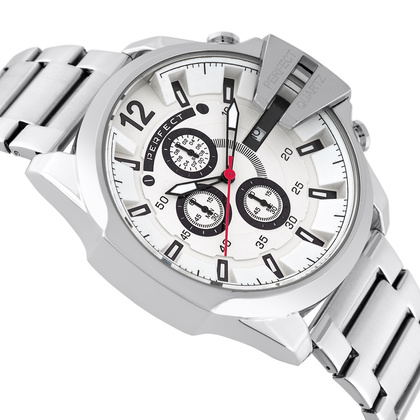 ZEGAREK MĘSKI PERFECT M513CH-01 - CHRONOGRAF (zp387b) + BOX
