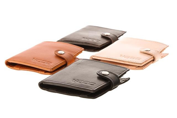 Portfel skórzany unisex KEMER VOOC Vintage P21 Koniak